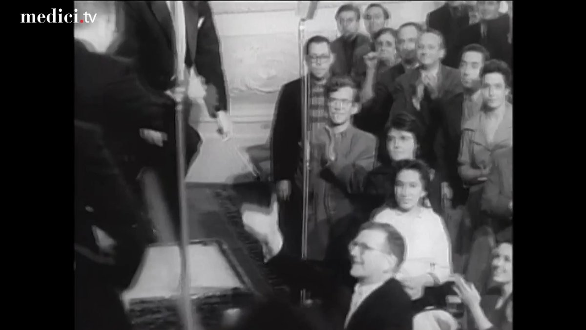 Here's a little throwback to 1959 with maestro Leonard Bernstein and the New York Philharmonic performing in Moscow before an audience which included composer Dmitri Shostakovich himself!