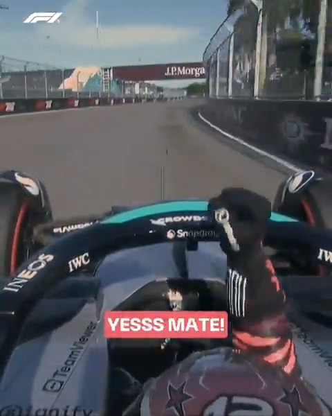When Kimi found out he'd taken his first Sprint pole 🥳