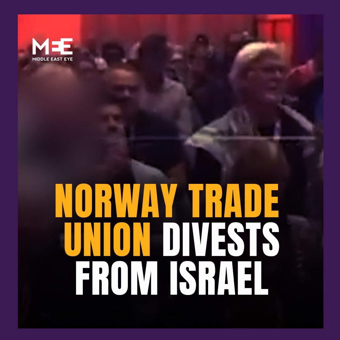 Norway’s largest trade union voted and passed a motion to divest from Israel, including a ban on trade and investment with Israeli companies.