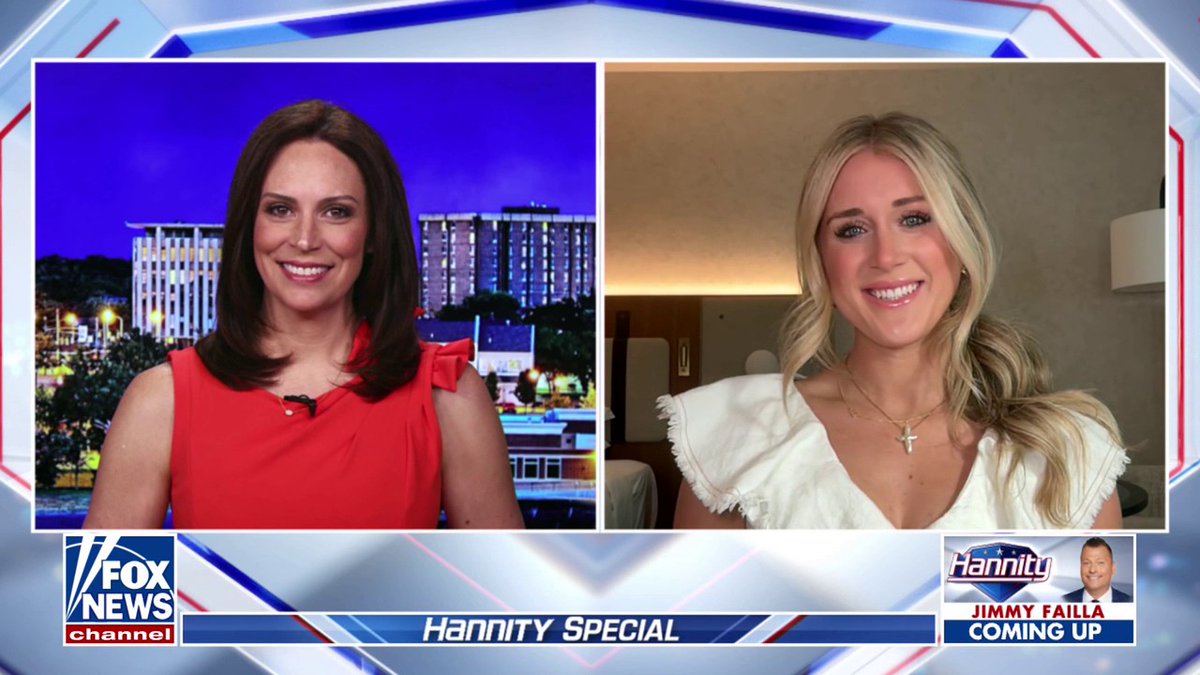 "It's so hard to believe that these Democrats are so out of touch with reality." OutKick host Riley Gaines analyze a DOGE hearing on transgender athletes in women's sports on Sean Hannity 🇺🇸.