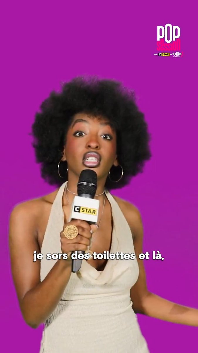 Ebony a croisé cette énorme star...dans les toilettes 🤭 Elle vous donne rendez-vous pour sa #PopSession le dimanche 18 mai à 23H45 sur CSTAR ! ⭐