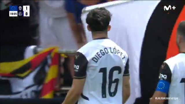 Seguirla y conseguirla. El gol de Diego López tras la pugna de Javi Guerra. #LALIGAEASPORTS #LaCasaDelFútbol