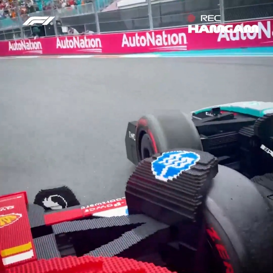 Drama at the hairpin! 💥 Watch the full LEGO race on our YouTube channel 🍿😅 #F1