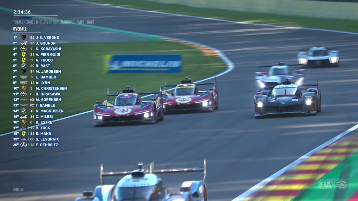EPIC Hypercar restart - don't say we don't entertain you!! Watch LIVE on 🎥 #WEC #6HSpa