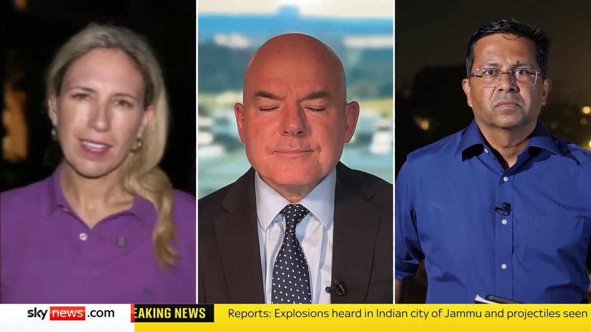 "This is no ceasefire" - Jammu and Kashmir official Sky's Neville Lazarus has the latest from New Delhi as reports of fresh explosions continue to emerge, despite the agreed ceasefire Live updates 📺 Sky 501, Virgin 602, Freeview 233 and YouTube