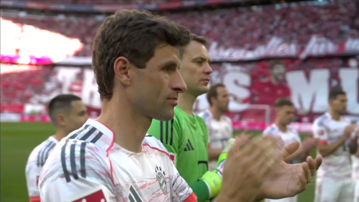 The Allianz Arena gets ready to bid farewell to Thomas Muller ❤️ The 13-time Bundesliga champion plays his last game for Bayern Munich now against Borussia Mönchengladbach on Sky Sports Football 📺