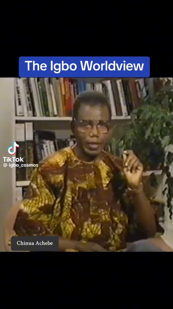 Dear Ndi Igbo listen to Pa Achebe. There is no absolute means to anything!
