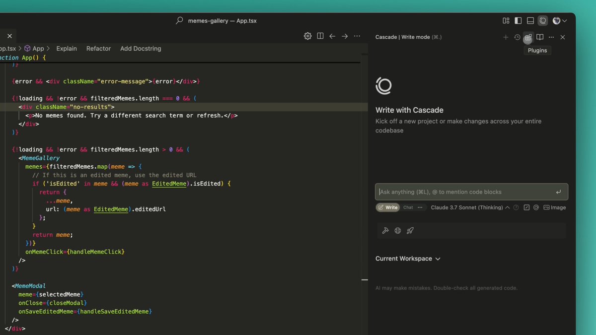 With our Cascade Plugin panel, we've made it a lot easier to connect Cascade to other tools in your stack like MongoDB, Linear, and more!
