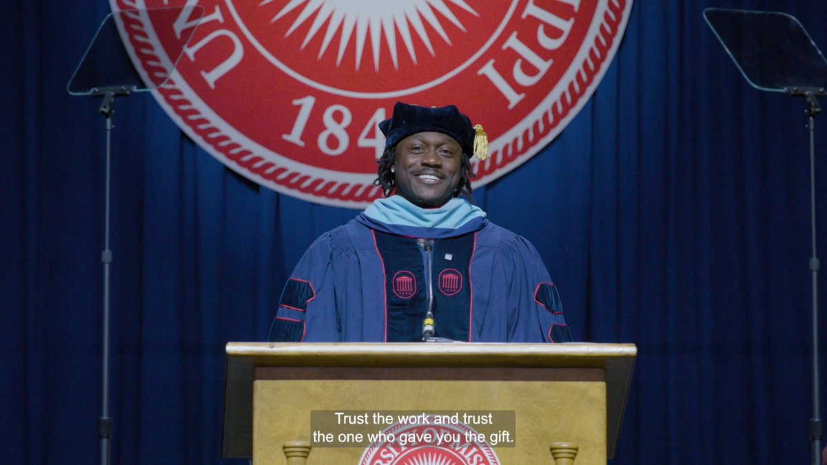 "Dream big. Bigger than what feels safe. Bigger than what feels comfortable." - AJ Brown #OleMissGrad25