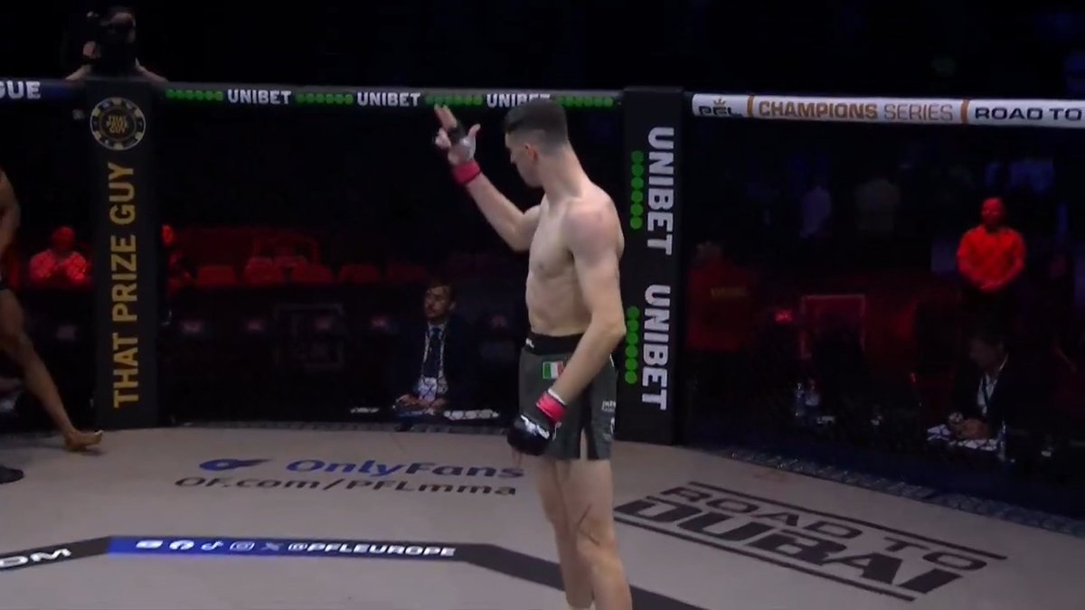 VICIOUS FINISH! 🔥 Ireland's own Eoin Sheridan gets a massive KO victory in the first round! #PFLBelfast | LIVE NOW