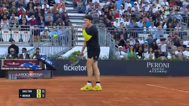 The artist: Ben Shelton 👨‍🎨 the art 👇 Internazionali BNL d'Italia | #IBI25