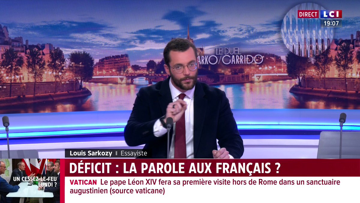 Déficit : "Je suis convaincu que le référendum est l’antidote au populisme" affirme Louis Sarkozy