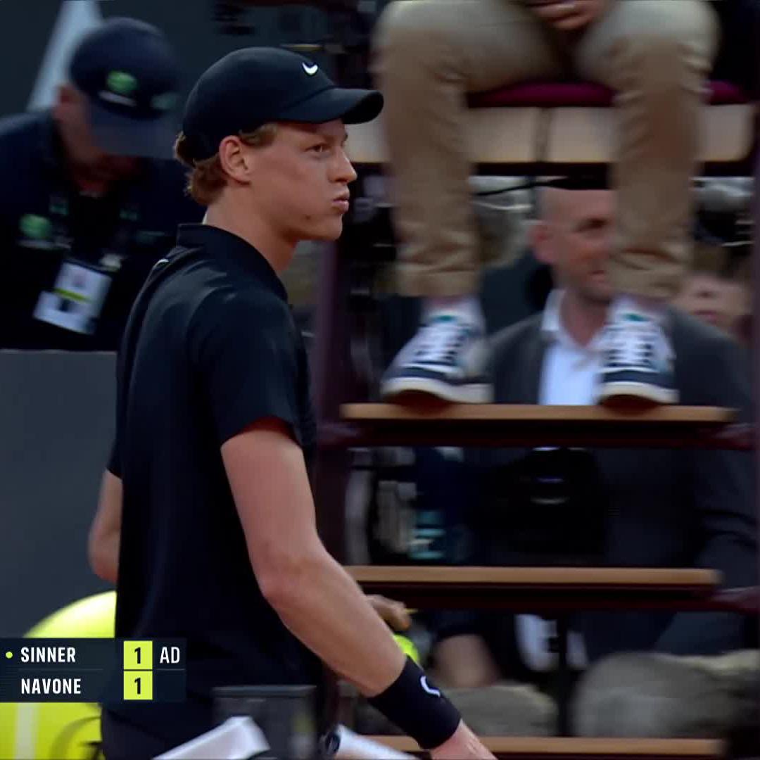 They all count ๐
A puff of the cheeks after that one ๐ฌ Jannik Sinner #IBI25
