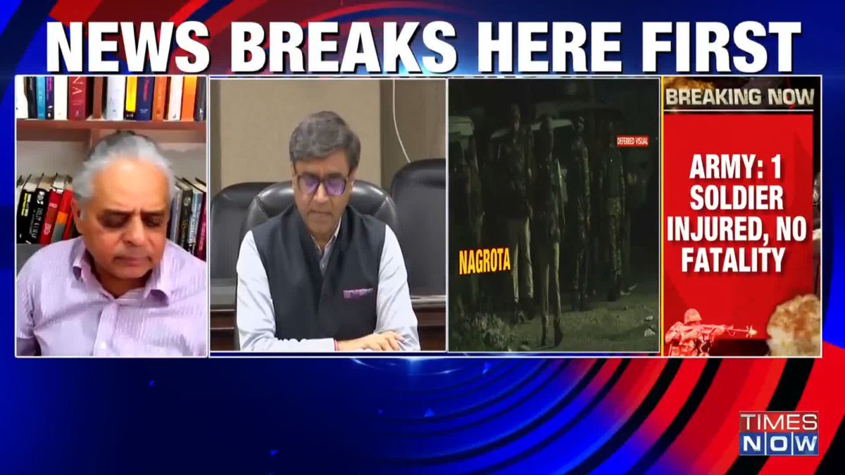 Army Confirms #TIMESNOW Newsbreak Army: 1 soldier injured in Nagrota. - Nagrota terror attack: No fatality. Swatij shares more details.