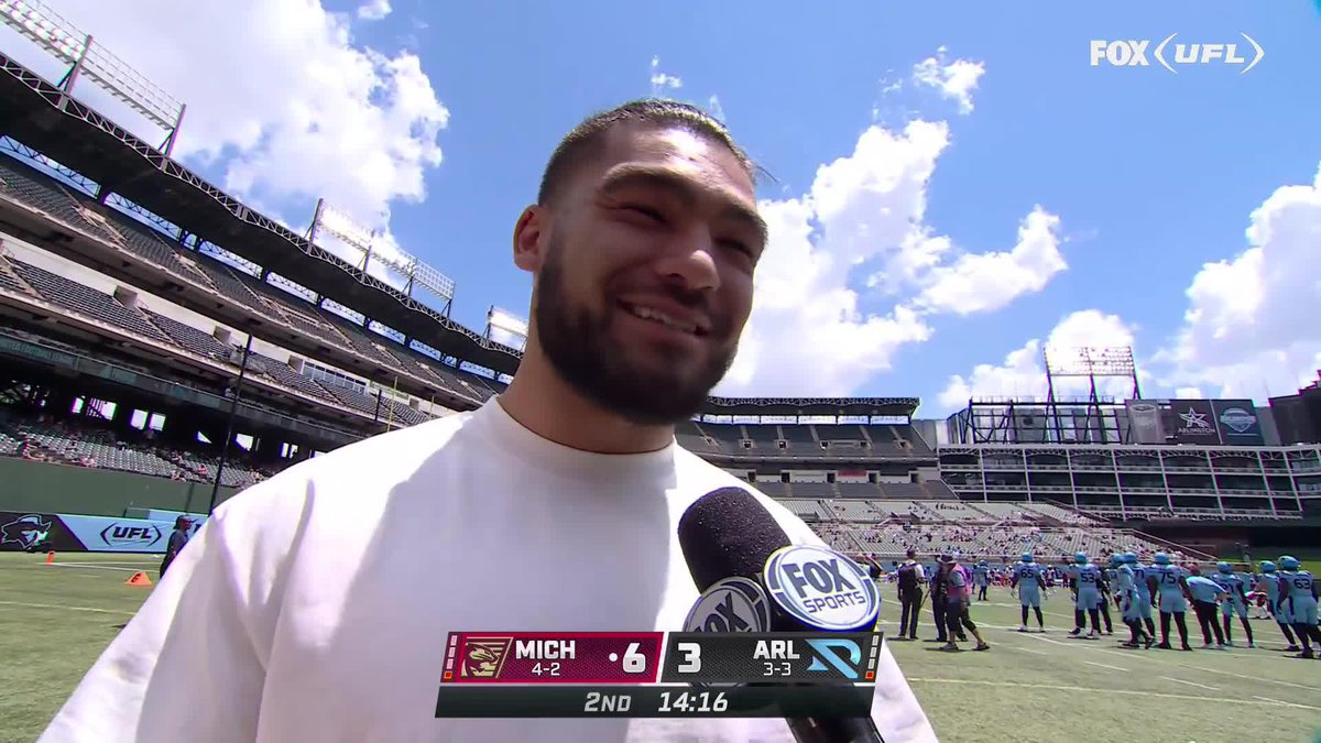"My mom was our head coach and the general manager, she made sure there was love at the dinner table for sure." Jenny Taft speaks with Los Angeles Rams Puka Nacua ⬇️ 📺: FOX | Verizon