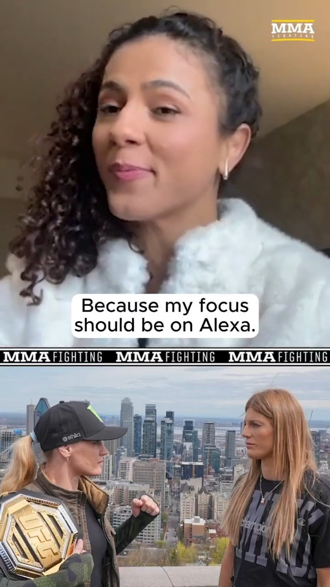 Natalia Silva is "ready" for title shot but won’t look past Alexa Grasso at #UFC315: "It’s not something I’m thinking at the moment because my focus should be on Alexa." (🎥 Guilherme Cruz)