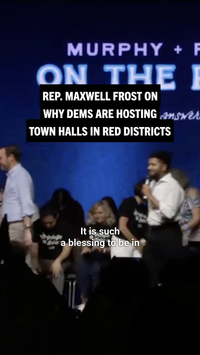 Thank you for showing up for the American people, Maxwell Alejandro Frost and Chris Murphy 🟧!