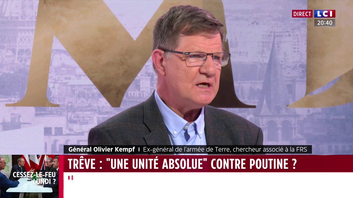 "On n’est pas prêts à aller en Ukraine, disons les choses telles qu’elles sont. Les Français le seraient éventuellement, mais les Européens ne veulent pas y aller avec eux" estime le Général Olivier Kempf (Olivier Kempf)