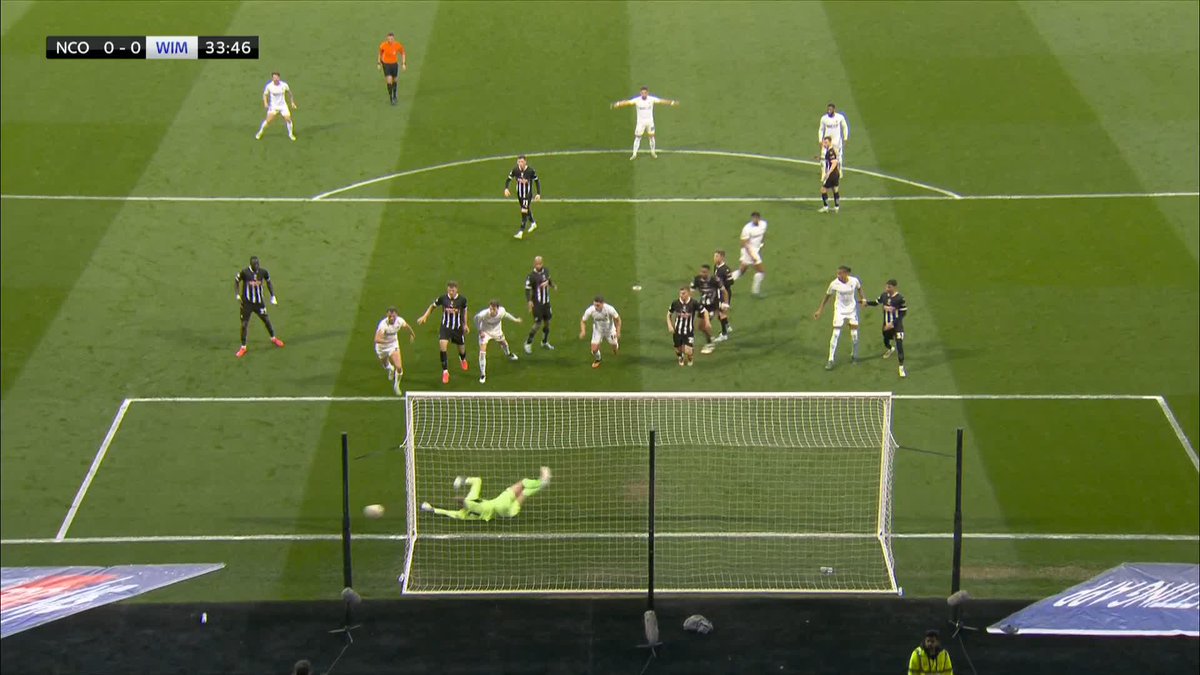 INCREDIBLE save from Notts County's Alex Bass! 😮