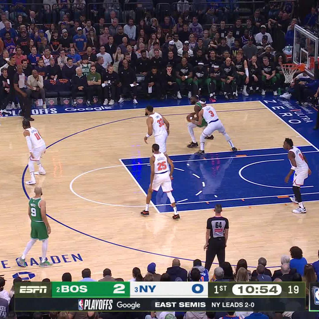 josh with the stop and mikal lays it in 🔥