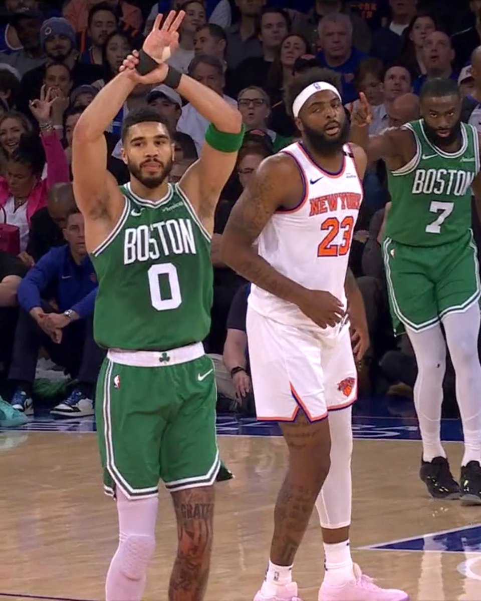 JAYSON TATUM AND THE CELTICS ARE HOOPIN' EARLY AT MSG ☘️