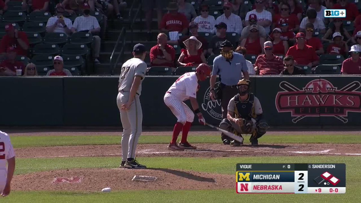 SANDY CALLS GAME. WE TAKE THE SERIES. #HUSKERSWIN!
