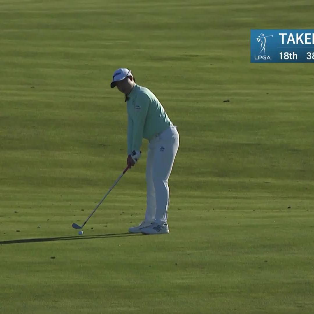 🚨 Rio Takeda holes it from the fairway 🚨