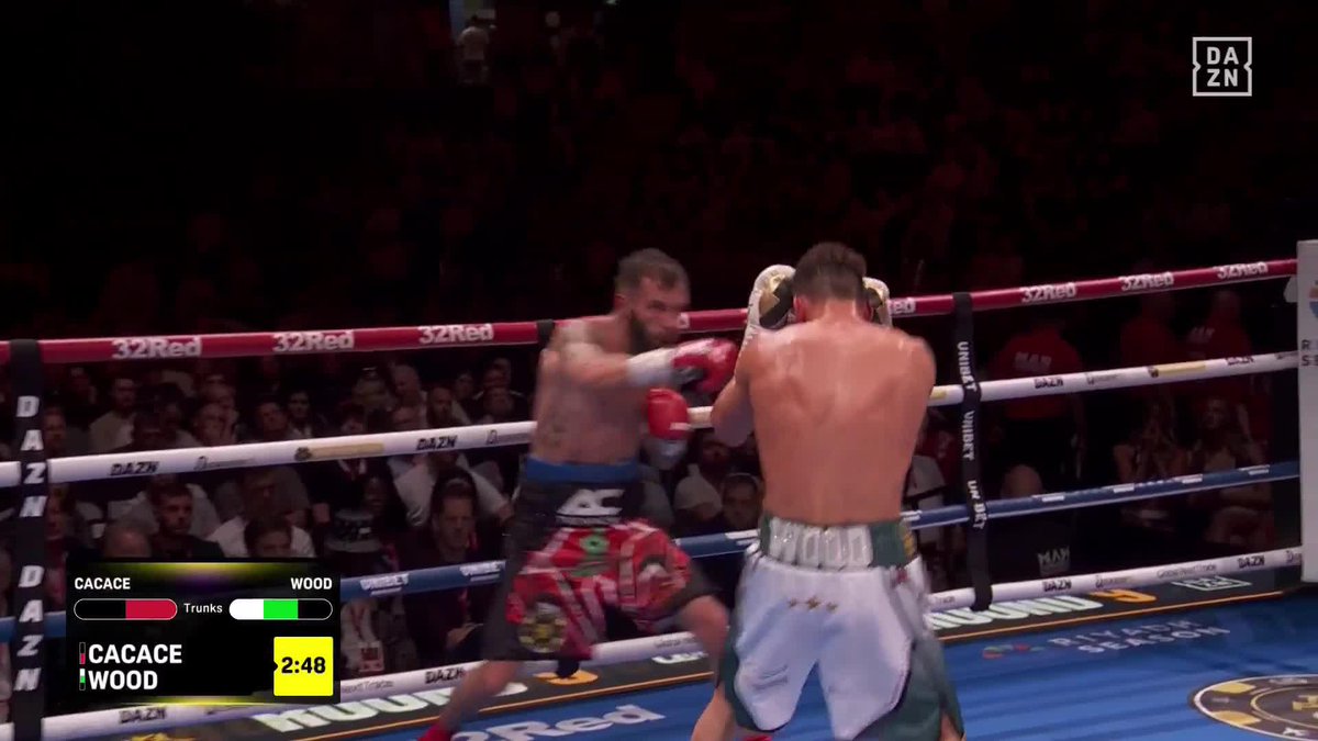 Anthony Cacace DROPS Leigh Wood!!! 😱😱 #CacaceWood | Live NOW on DAZN