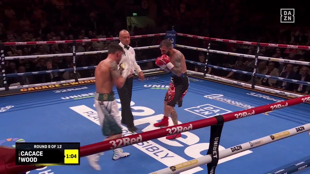 IT'S ALL OVER!!! 🤯 Anthony Cacace STOPS Leigh Wood‼️ #CacaceWood | Live NOW on DAZN
