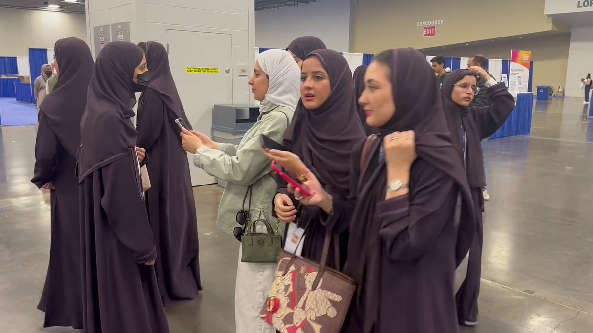 اليوم الاول من استعدادات بعثة السعودية المشاركة في #آيسف_2025 عبر موفد #الإخبارية حمد بن حسين