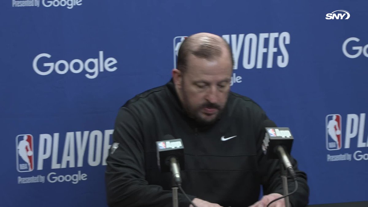 "They got the lead early. I thought we missed some shots early that impacted us. They got confidence early in the game." Tom Thibodeau on the Knicks' Game 3 loss to the Celtics: