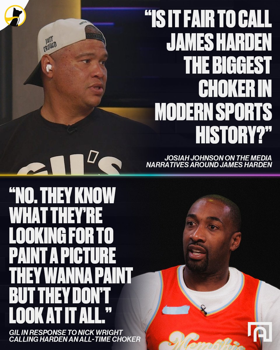 Gil and Kenyon shut down the James Harden Playoff choker narrative 🤝💯