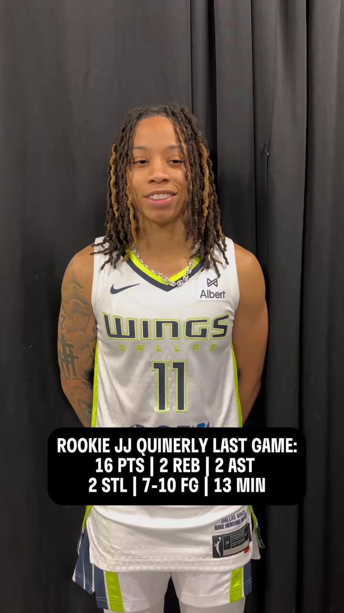 After a strong preseason debut vs. the Aces, rookie JJ Quinerly is ready to hit the court for game 2 🌟
