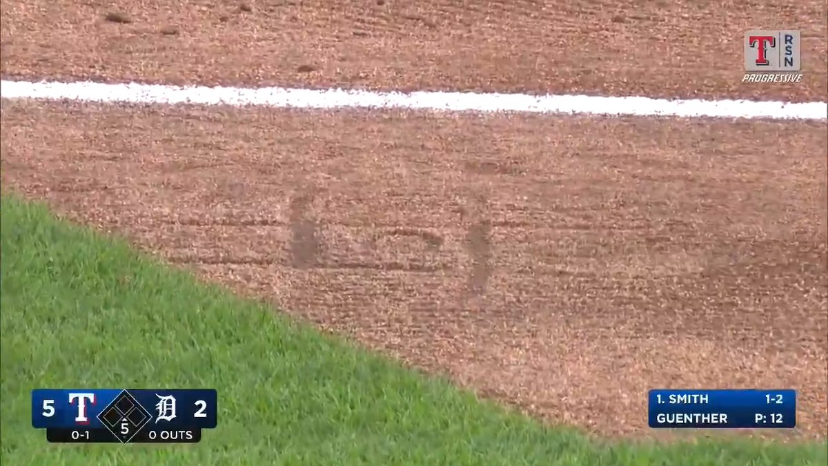 Brothers Jace Jung and Josh Jung are both playing third base tonight so they have a tic-tac-toe game going at the hot corner