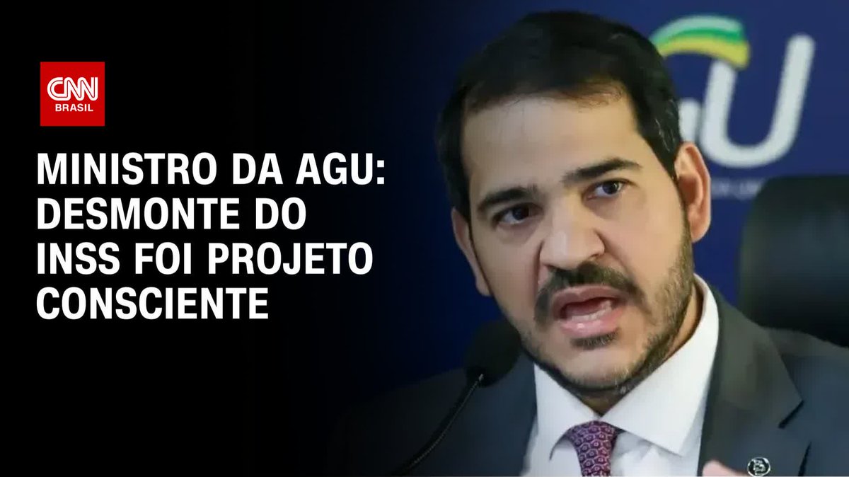 AGU: Desmonte do INSS foi projeto consciente; assista #CNNBrasil