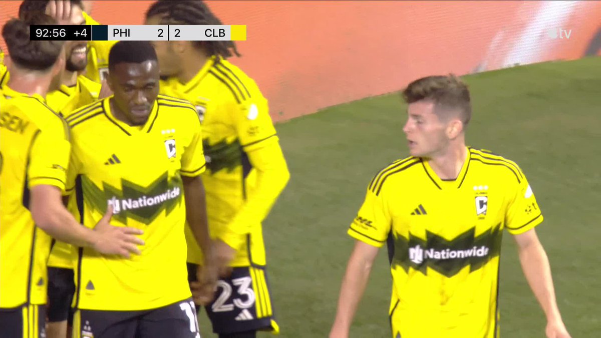 Sean Zawadzki equalizes in stoppage time for Columbus! 😱