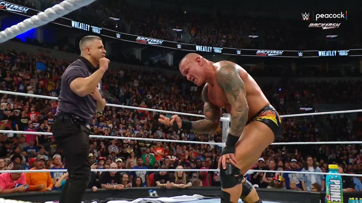 CENA HITS THE REF! #WWEBacklash