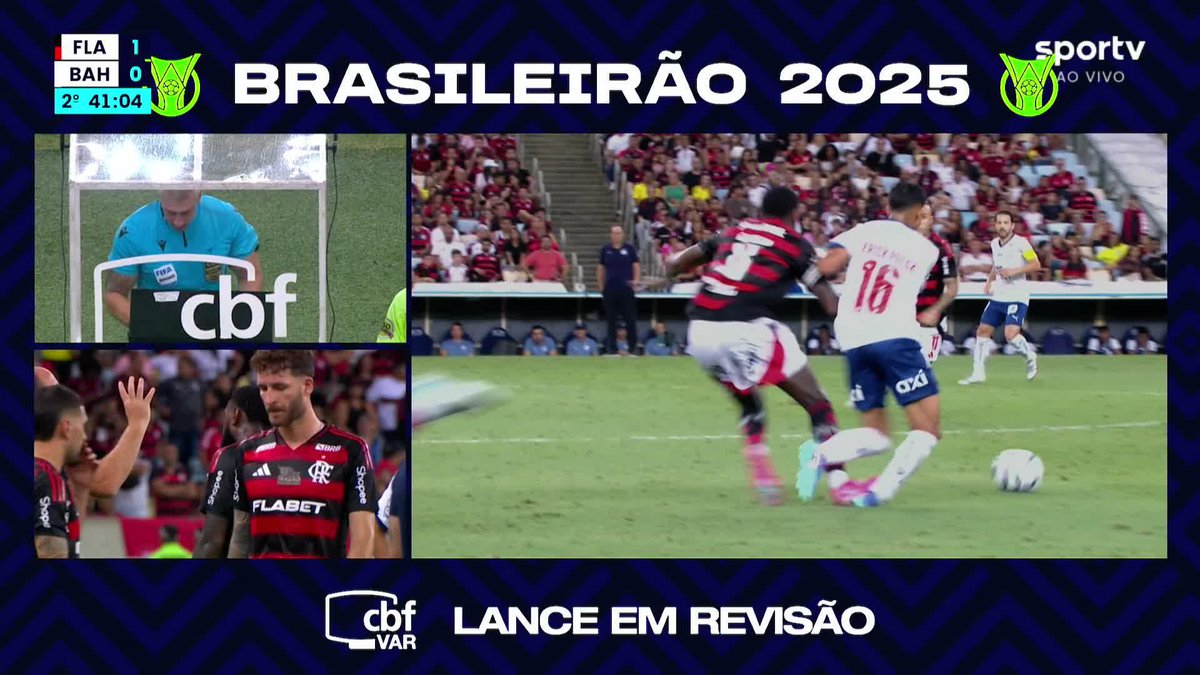 Gerson é expulso após entrada dura em Pulga. Lance precisou ser revisado em vídeo.