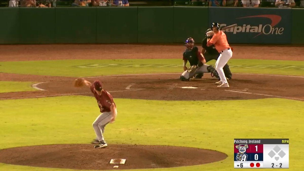 Another masterpiece for Mitch Bratt! Bratt strikes out the final batter he faces for his professional-best 10th strikeout! Final Line: 6 IP, 0 R, 1 H, 1 BB, 10 K