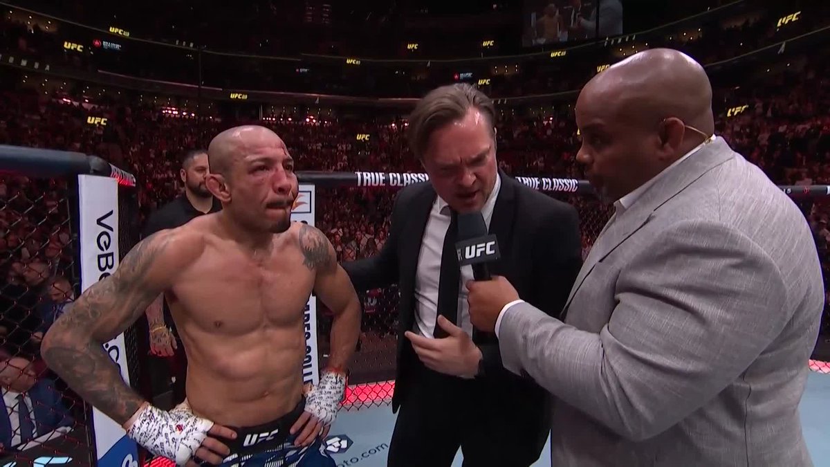 🗣️ "I think this is the last time you're going to see me!" Thank you for everything, Jose Aldo 🇧🇷 🫡 #UFC315