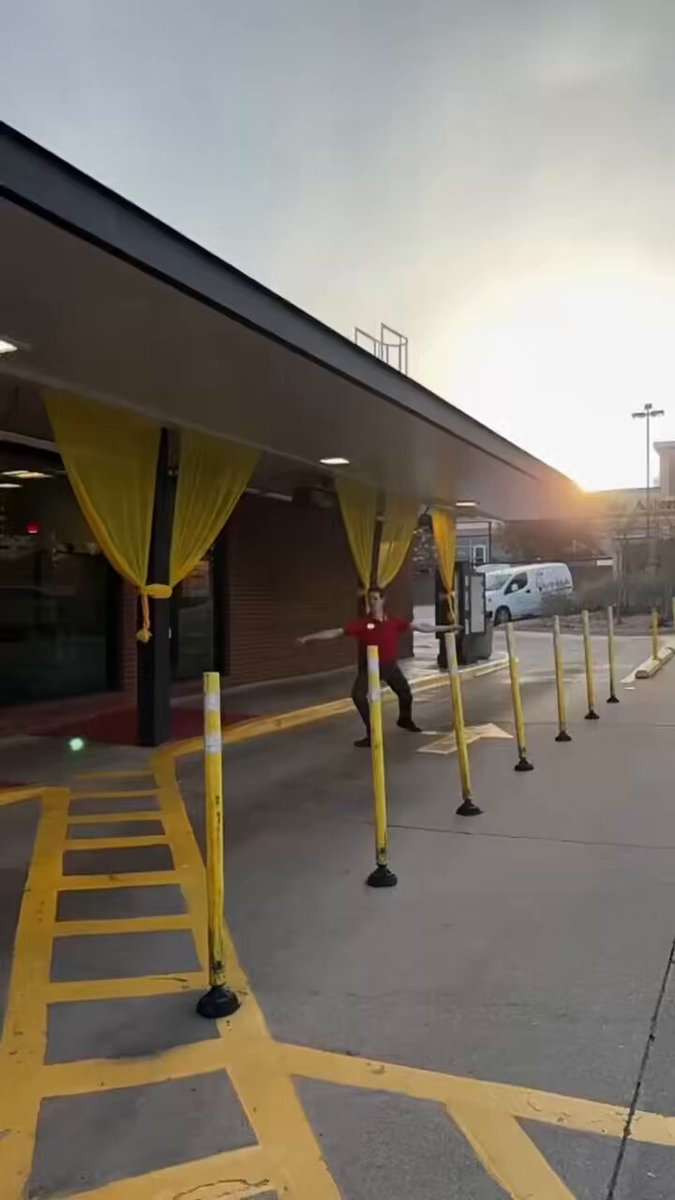 man performing ballet dances in front of a chick-fil-a Living Millennium by Iyowa (Wonderlands x Showtime + Megurine Luka)