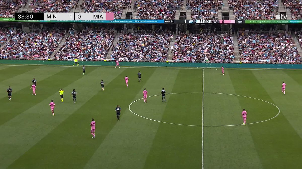 𝗕𝗢𝗡𝗚𝗜'𝗦 𝗚𝗢𝗔𝗟 🇿🇦🇿🇦 Bongokuhle Hlongwane scored the first goal for Minnesota United as they beat Inter Miami 4-1, in the #MLS. Lionel Messi scored the consolation goal for Miami.