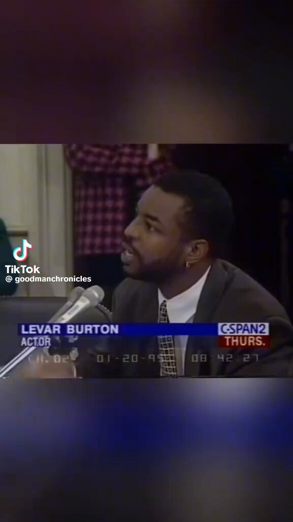 LeVar Burton Thank you for fighting for us since “Roots”. This same speech could be given today. Sadly. I an so thankful I got to experience Jim Henson, Fred Rogers, Bob Ross, LeVar Burton &amp; countless others on PBS growing up.
