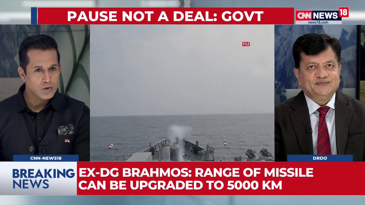 Is it difficult to transport and mount BrahMos? Can it be intercepted? "It's a supersonic missile. It cannot be intercepted by any known air defence system; A cruise missile follows a very difficult technology and we are first in the world to master this," Former DRDO DG and CEO & MD of BrahMos Aerospace, Dr Sudhir Kumar Mishra shares his inputs Anand Narasimhan🇮🇳 | #OperationSindoor #PahalgamTerrorAttack #Pahalgam #IndiaPakistanTensions