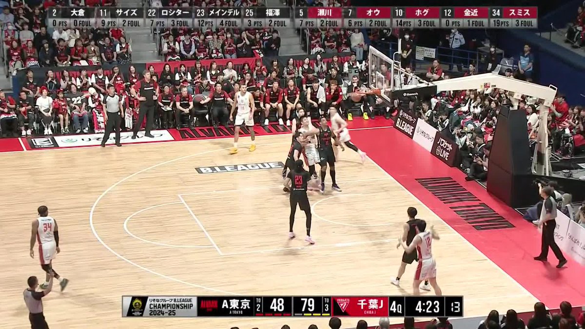 りくれん😆瀬川の技ありアシストから今日も有明の空に #恋する放物線 が描かれる🌈🏀#千葉ジェッツ #金近廉 #瀬川琉久 #りくれん #いくぜてっぺん