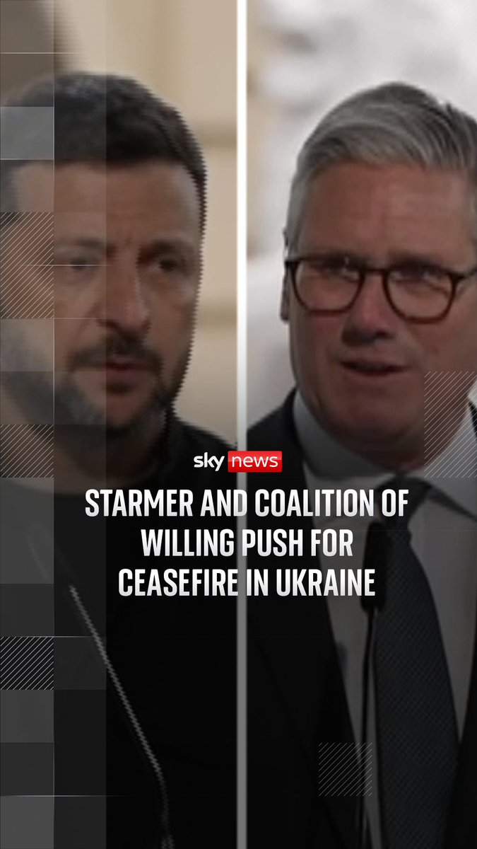 Starmer and coalition of willing push for unconditional ceasefire in Ukraine. European leaders including Sir Keir Starmer have threatened Vladimir Putin with fresh sanctions if Russia fails to comply with an unconditional 30-day ceasefire.