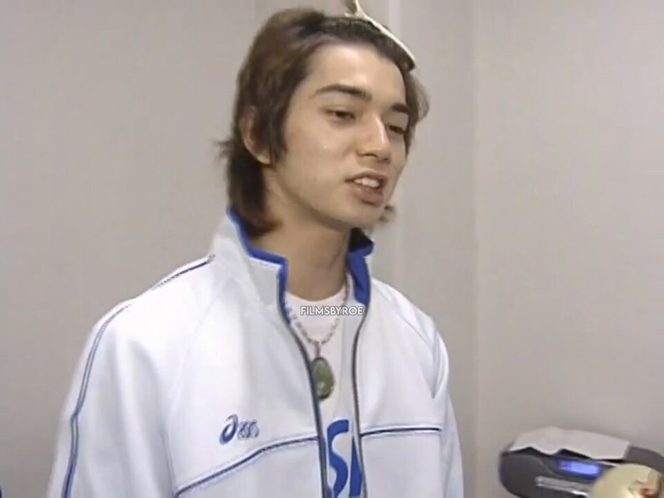 starto idols before/prepping for sports day, 2003.