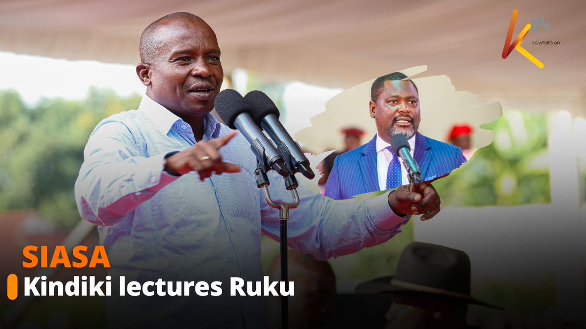 Kindiki lectures Ruku and warns him against complaining