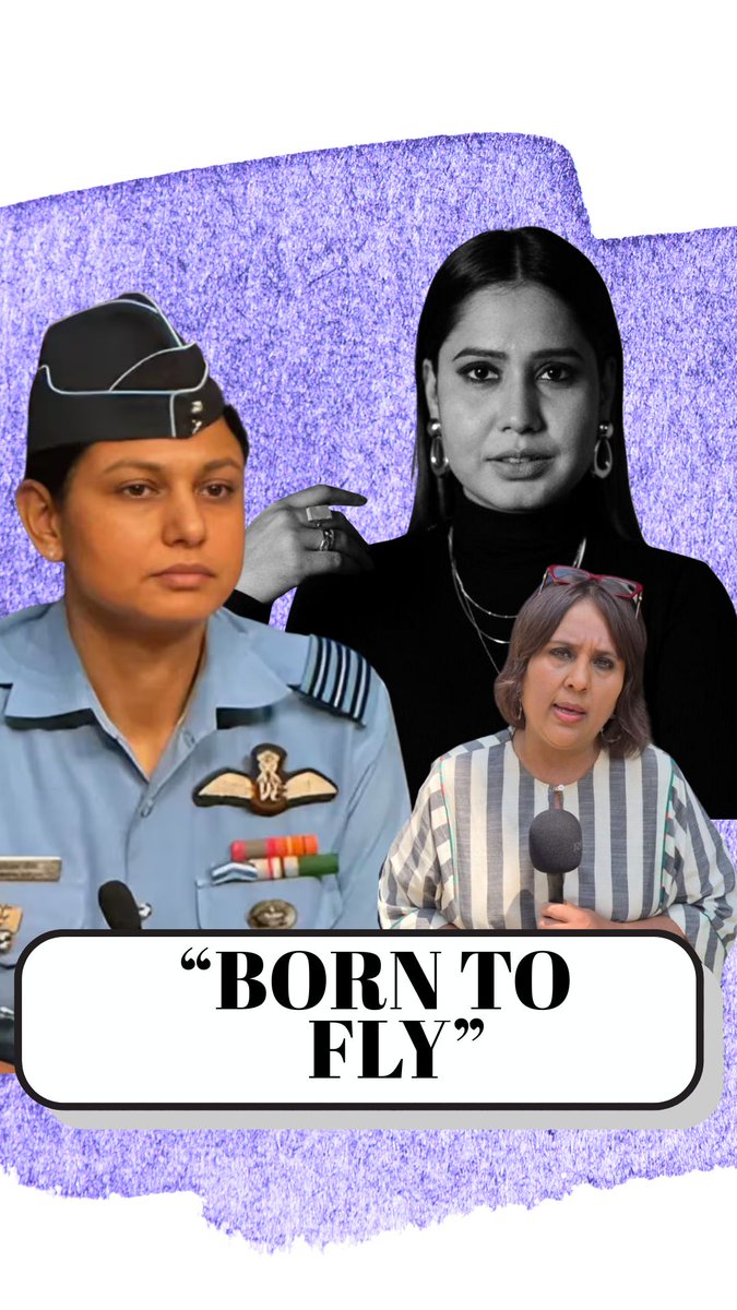 In the last few days, we saw 2 amazing women be the public face of Op Sindoor. We shared my conversation with Col Sofiya Qureshi; Here's the lovely story of Wing Commander Vyomika Singh, who her sister Nirmika Singh tells me was "Born to Fly". In full