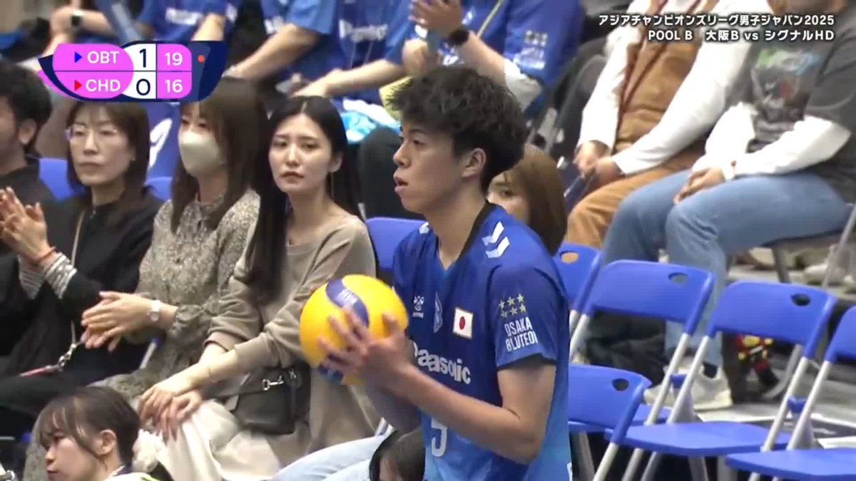 #山本智大 の好レシーブ! 最後は#エバデダンラリー のクイックが決まる! 大阪ブルテオン【OSAKA BLUTEON】 #大阪ブルテオン vs シグナルHD・スパイカーズ J SPORTSオンデマンドでは バレーボールアジアチャンピオンズリーグ 男子ジャパン2025 全試合LIVE配信!